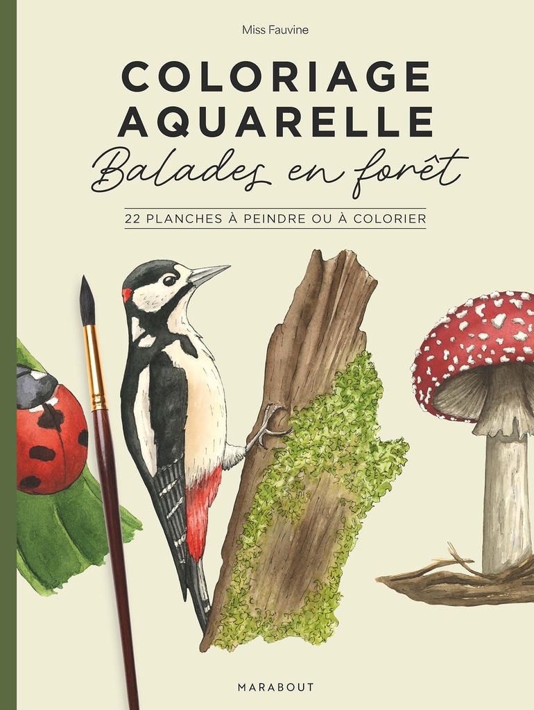 [9782501193870] Coloriage aquarelle - Balades en forêt