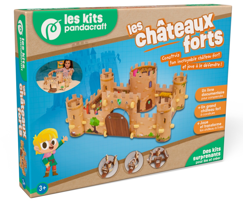 [9782492898709] Les châteaux forts - Kit Pandacraft dès 3 ans