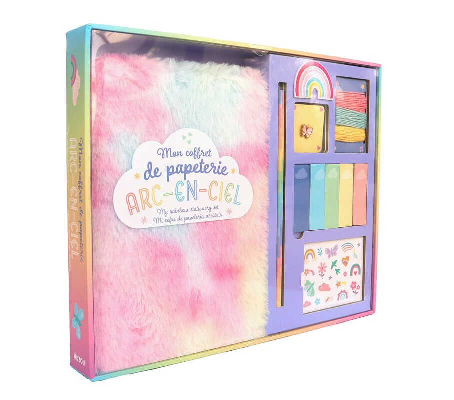 [9791039556606] Mon coffret papeterie arc-en-ciel