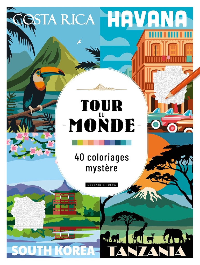 [9782295017048] Tour du monde - 40 coloriages mystère