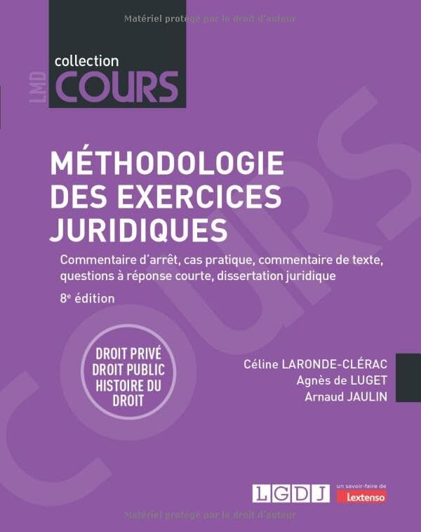 [9782275159942] Méthodologie des exercices juridiques