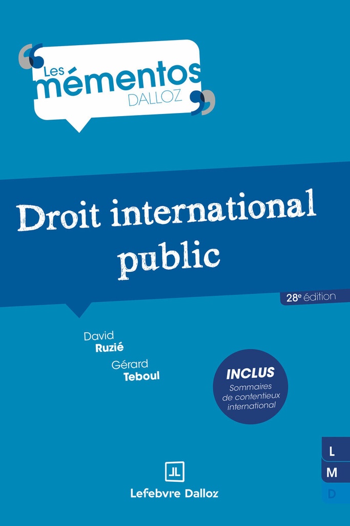 [9782247240784] Droit international public. 28e éd.