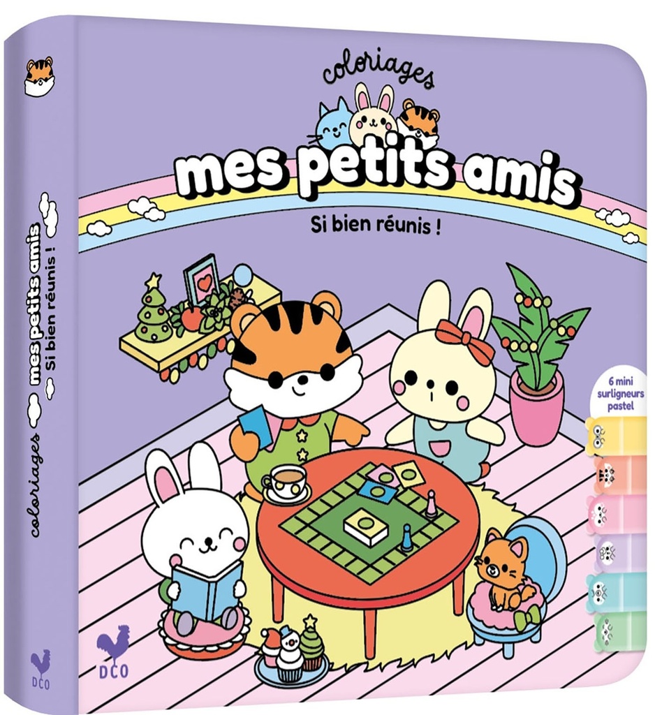 [9782017347149] Coloriages mes petits amis avec 6 surligneurs - Si bien réunis !