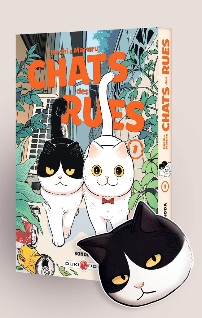 [9791041117147] Hachi & Maruru - Chats des rues - vol. 01 + magnet offert - édition limitée