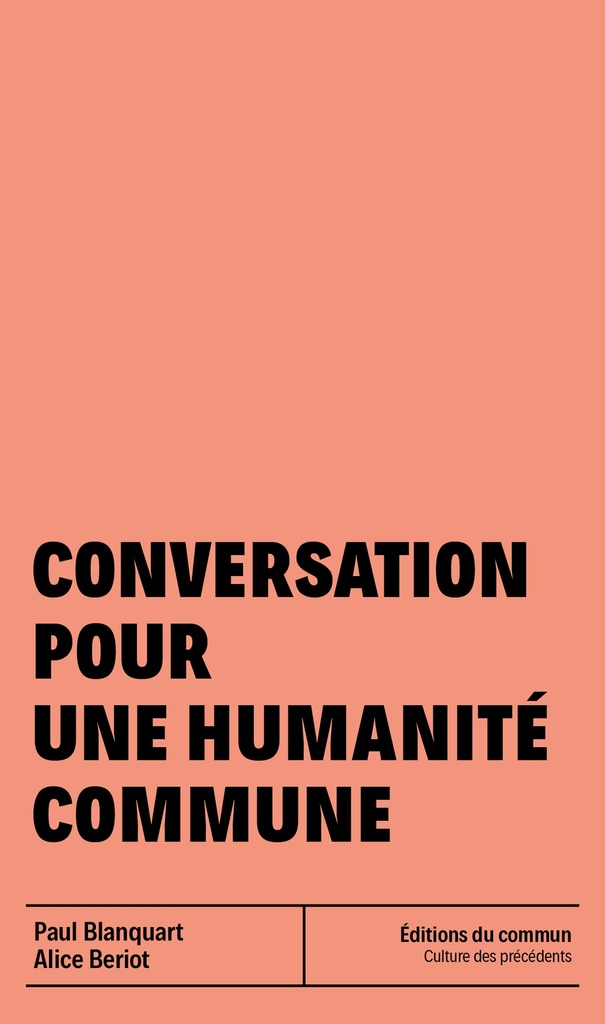 [9791095630920] Conversation pour une humanité commune