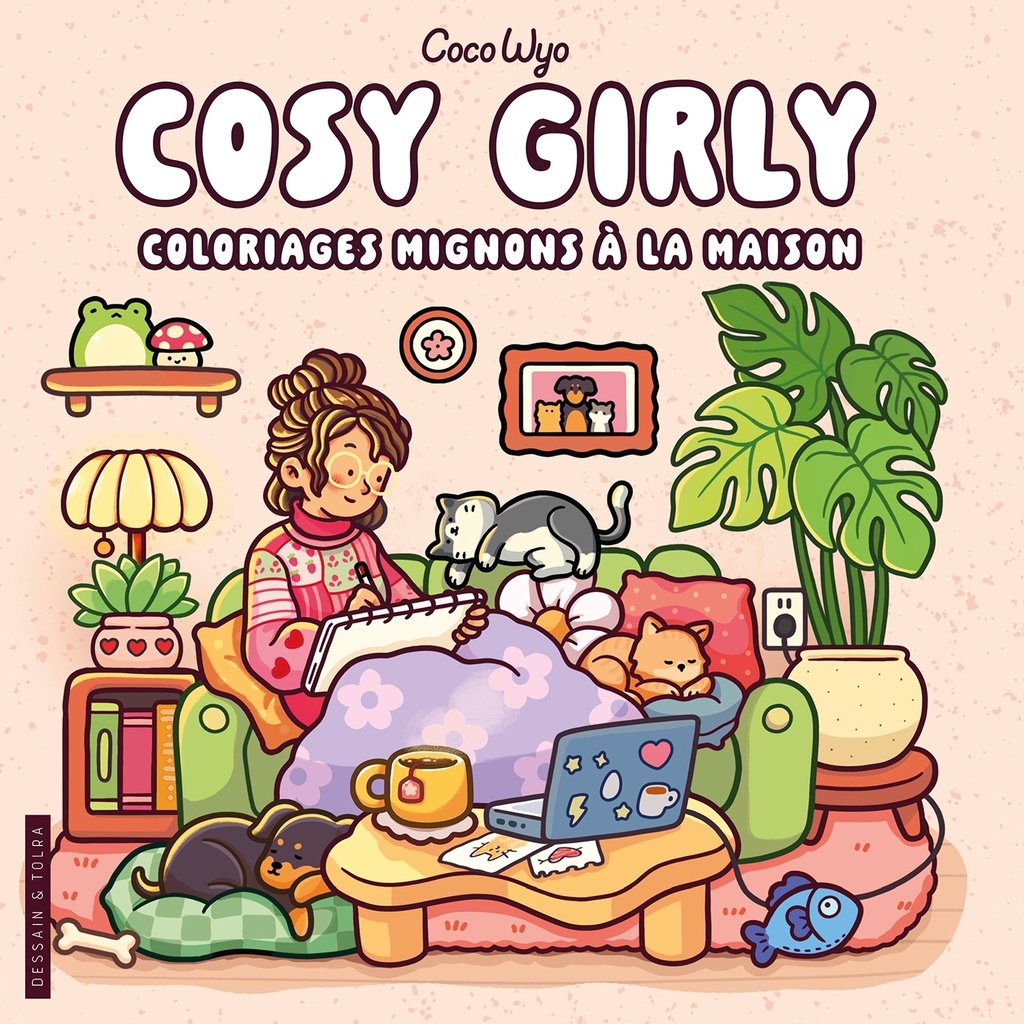[9782295017598] Coco Wyo - Cosy Girly - Coloriages mignons à la maison - Cosy colo