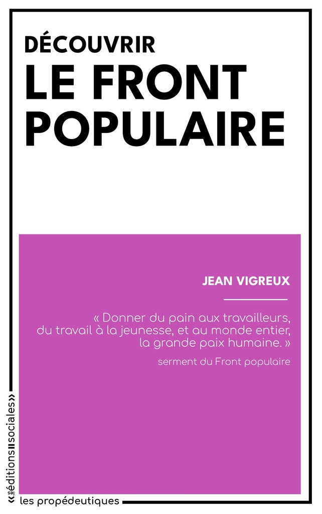 [9782353671267] DéCOUVRIR LE FRONT POPULAIRE