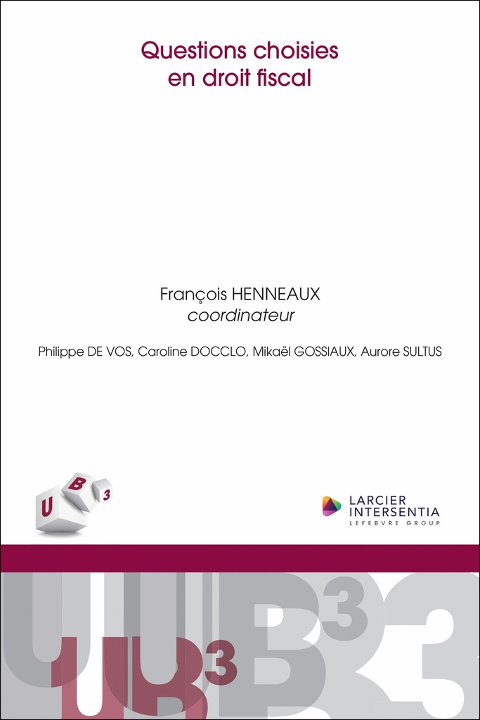 [9782807952386] Questions choisies en droit fiscal