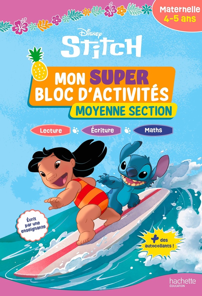 [9782017361374] Disney - Stitch - Mon super bloc d'activités de Moyenne Section (4 - 5 ans)