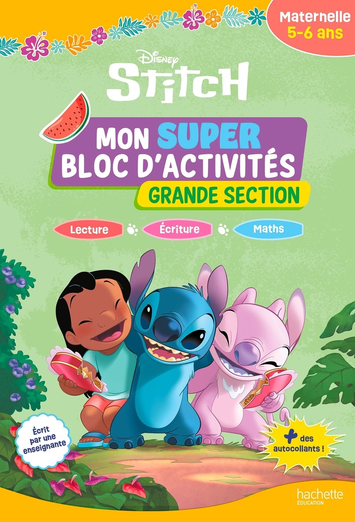 [9782017361381] Disney - Stitch - Mon super bloc d'activités de Grande Section (5 - 6 ans)