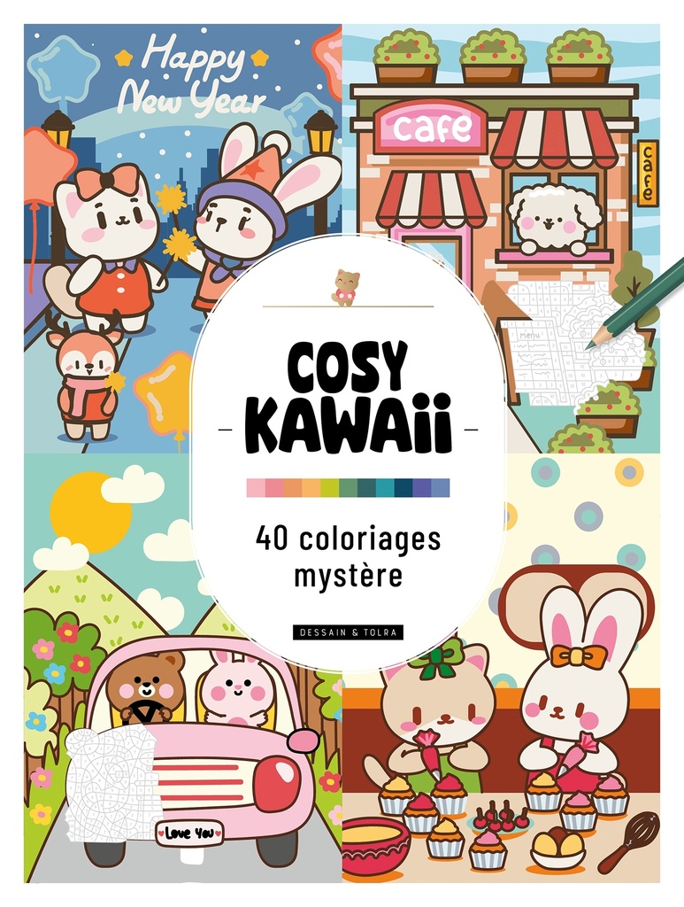 [9782295017093] Cosy Kawaii - 40 Coloriages Mystère