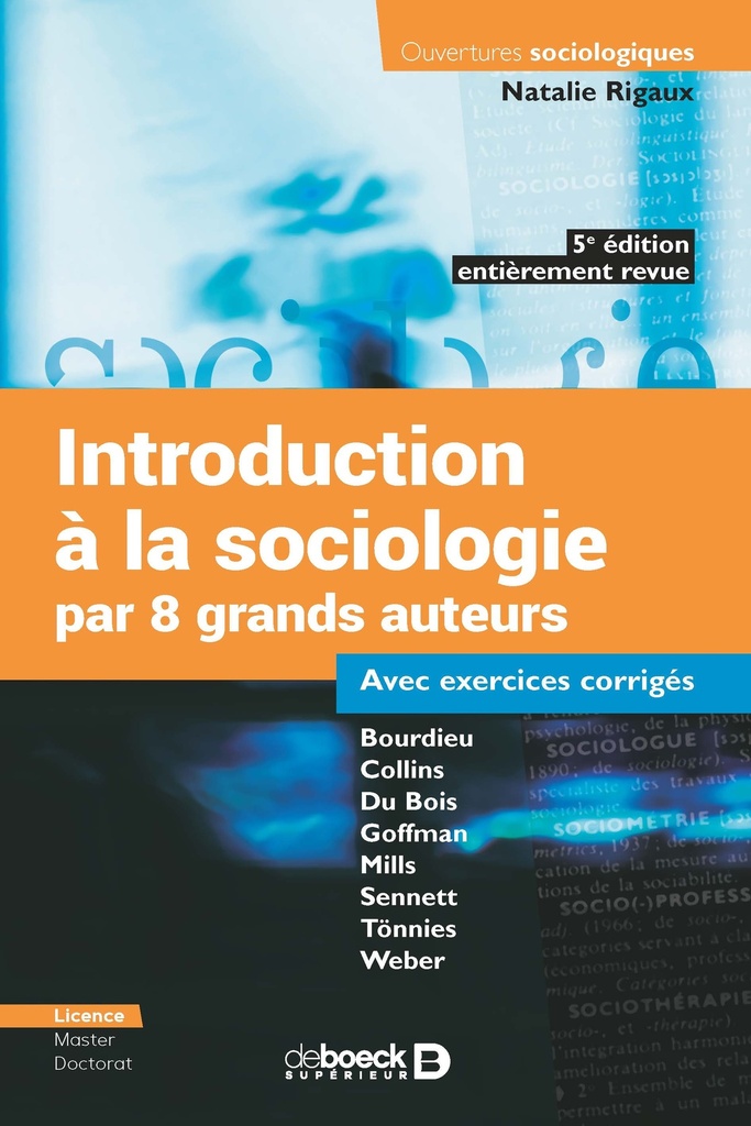 [9782807372528] Introduction à la sociologie par 8 grands auteurs