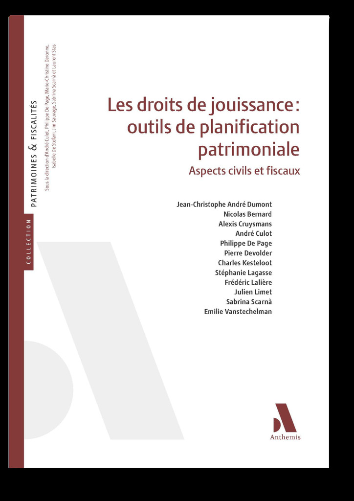 [9782807215931] LES DROITS DE JOUISSANCE : OUTILS DE PLANIFICATION  PATRIMONIALE