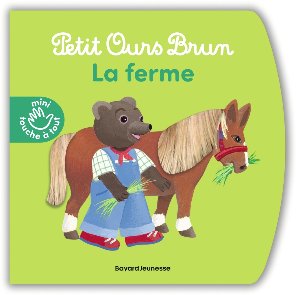 [9791036384776] Petit Ours Brun - La ferme - Livre à toucher - Dès 1 an