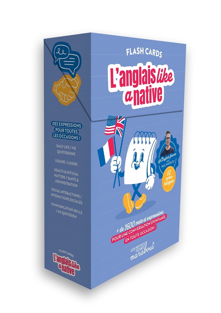 [9782501196826] Flash cards : L'anglais like a native