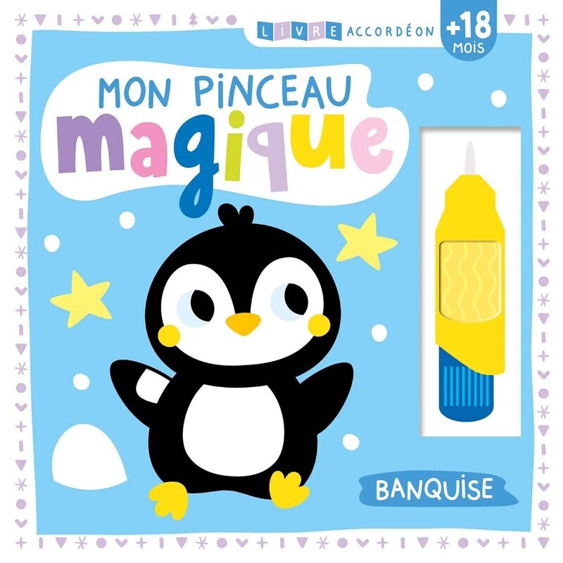 [9782384535583] Livre accordéon - mon pinceau magique - banquise