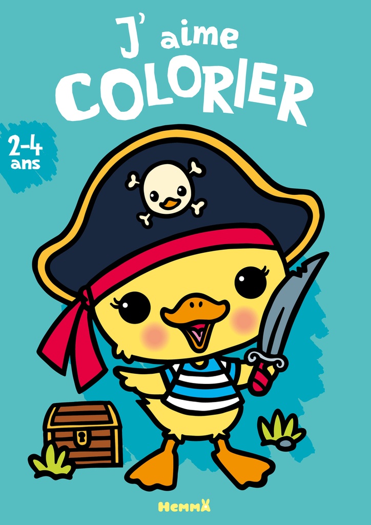 [9782508062650] J'aime colorier (2-4 ans) (Canard pirate)