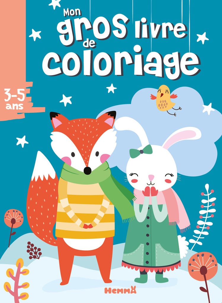 [9782508062674] Mon gros livre de coloriage (Renard, lapin blanc)