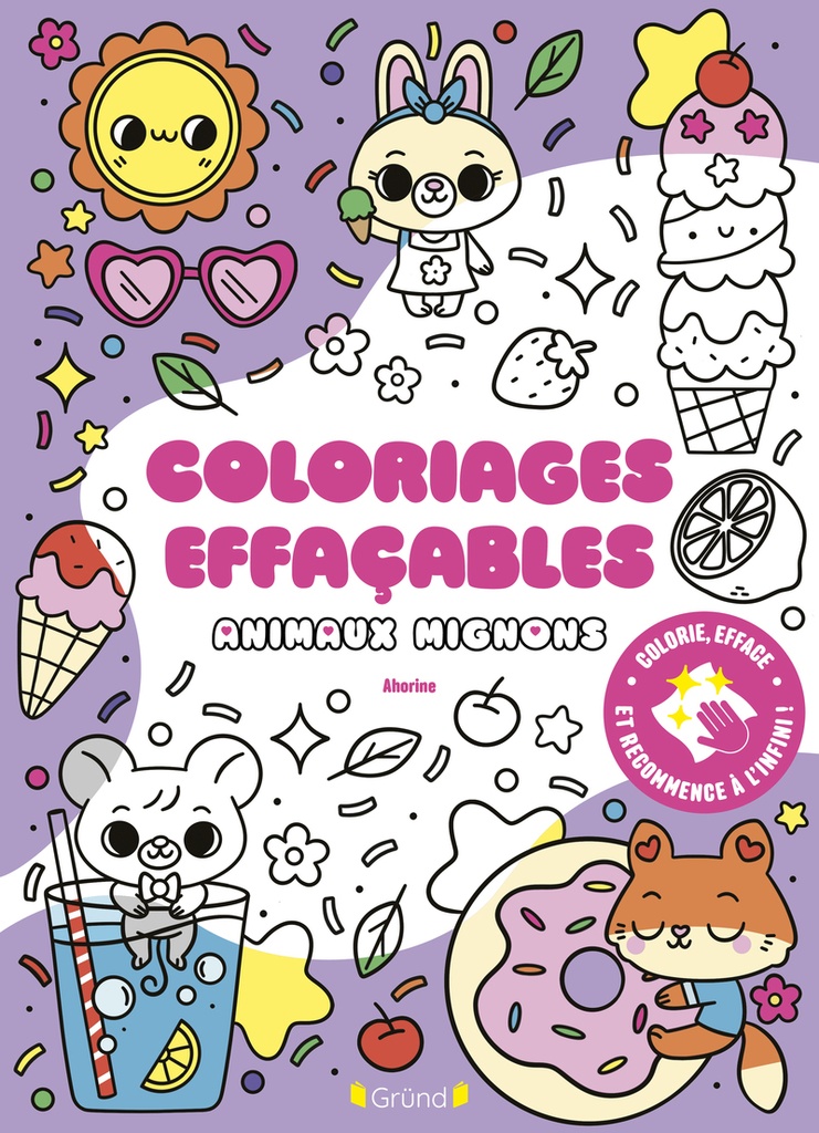 [9782324037948] Coloriages effaçables - Animaux mignons