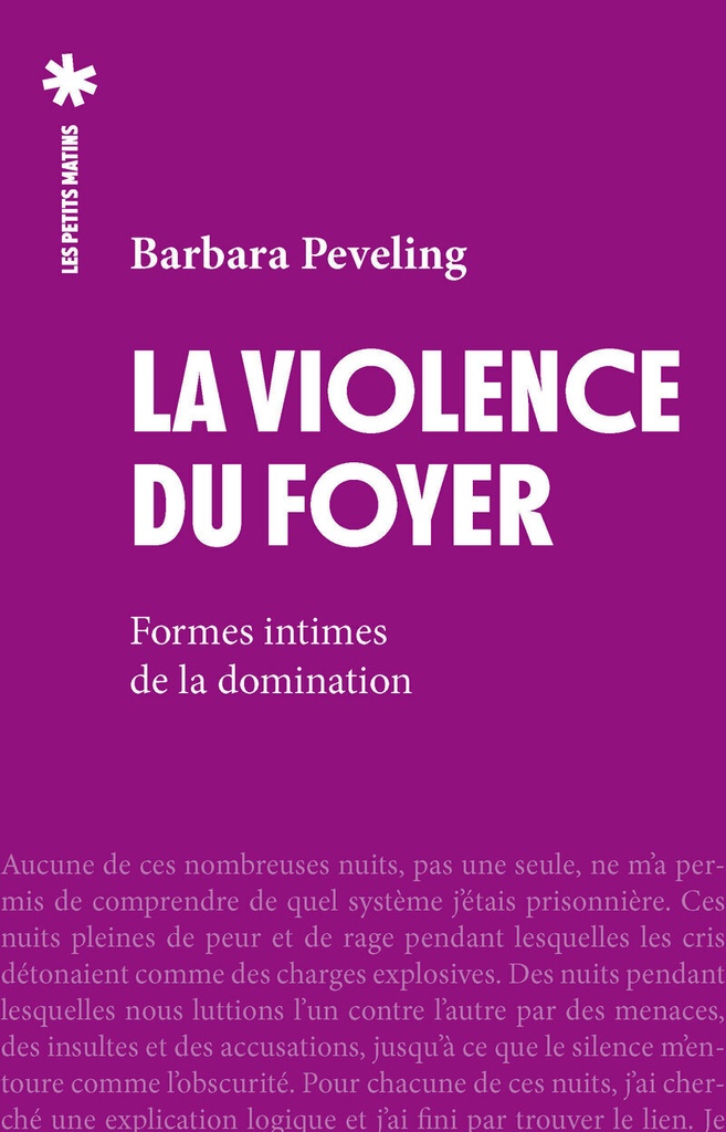 [9782363834522] La Violence du foyer - Formes intimes de la domination