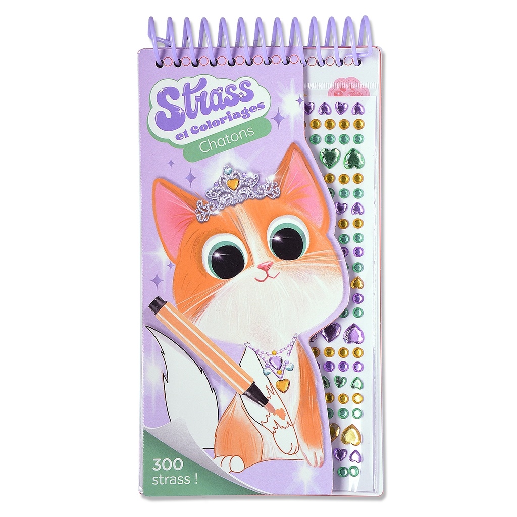 [9782809694741] Strass et coloriages chatons