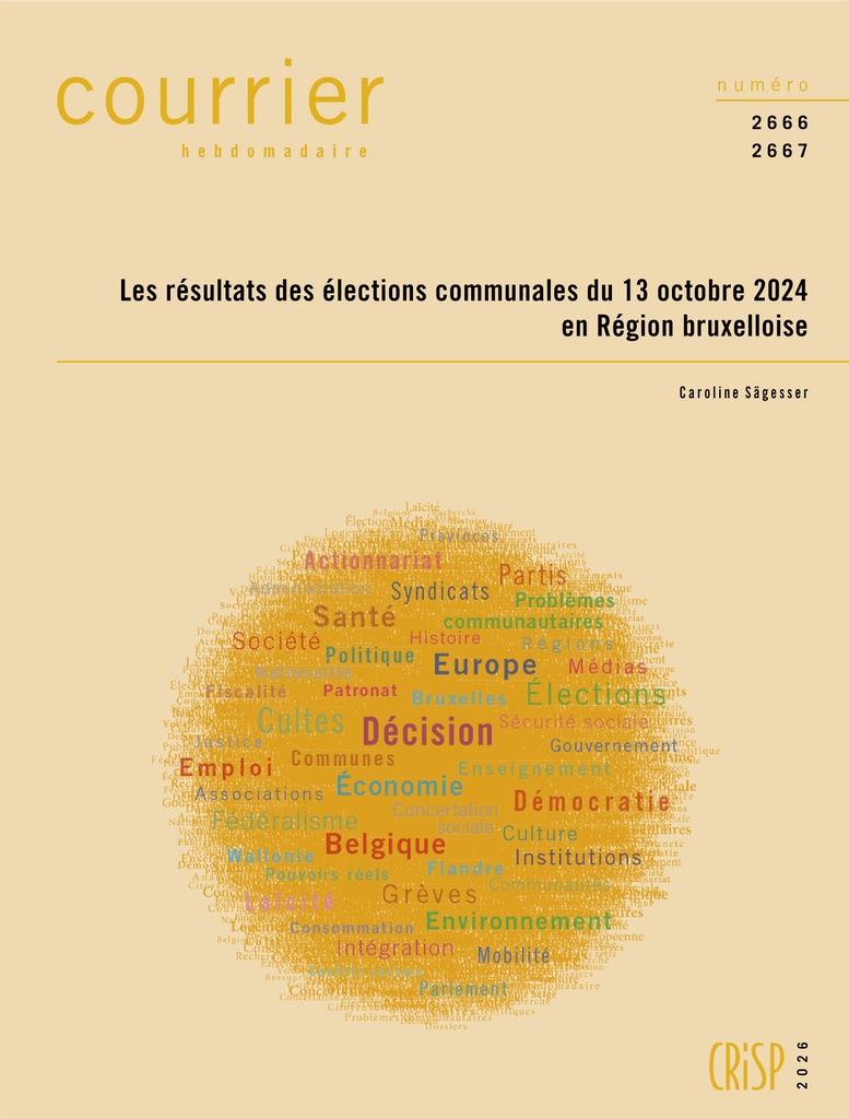 [9782870753675] CH2666-2667-Les résultats des élections communales du 13 octobre 2024 en Région bruxelloise
