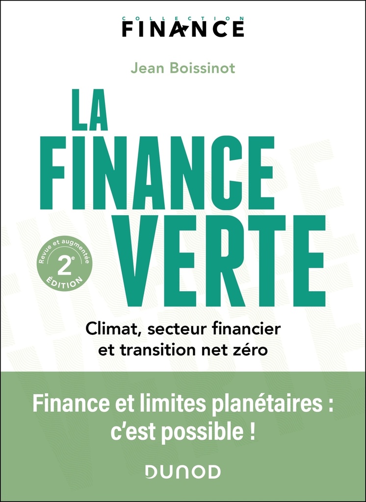 [9782100882847] La finance verte - 2e éd.