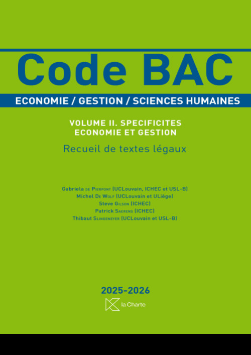 [9782874037030] Code BAC – vol. II. Spécificités économie et gestion 2025-2026