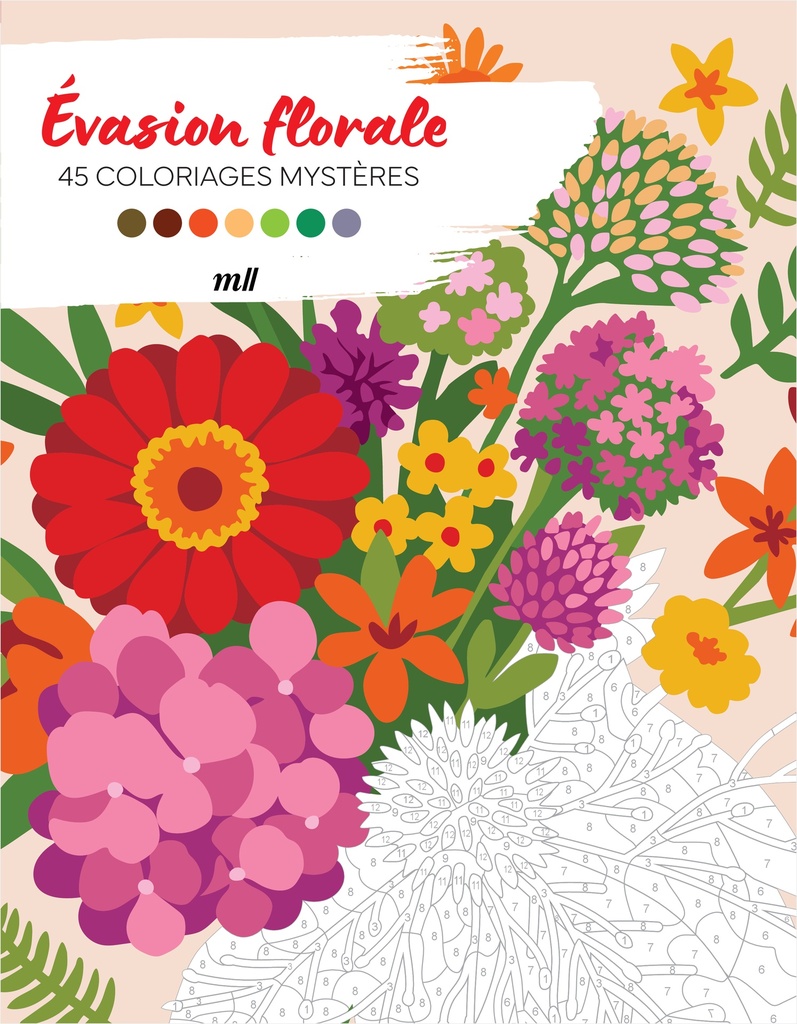 [9782383557517] Évasion florale - 45 coloriages mystères