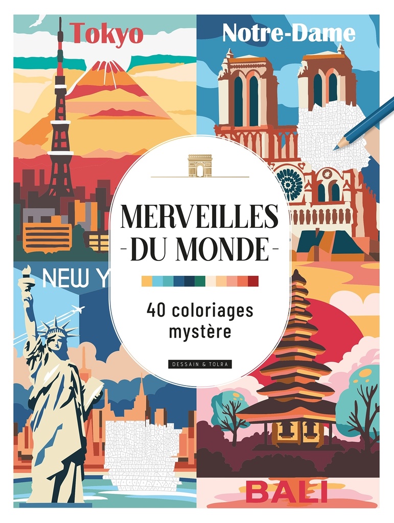 [9782295017376] Merveilles du monde - 40 Coloriages Mystère
