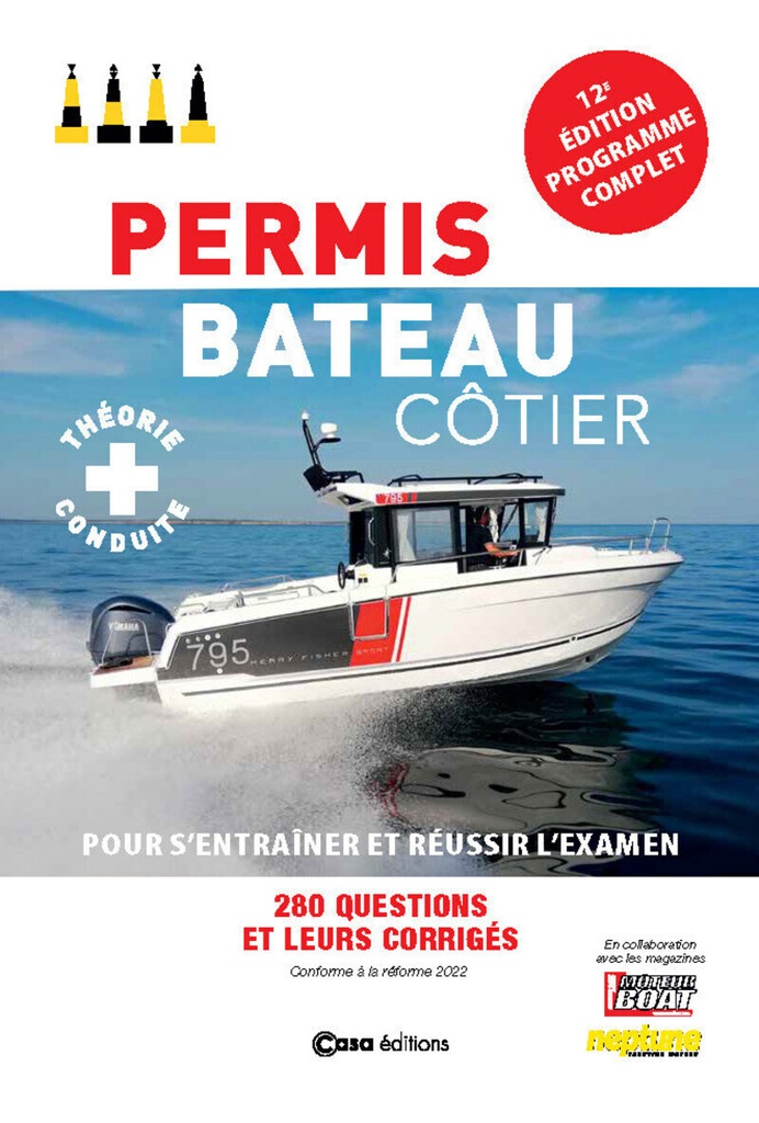 [9782380586343] Permis Bateau Côtier - Pour s'entraîner et réussir l'examen - 12ème édition