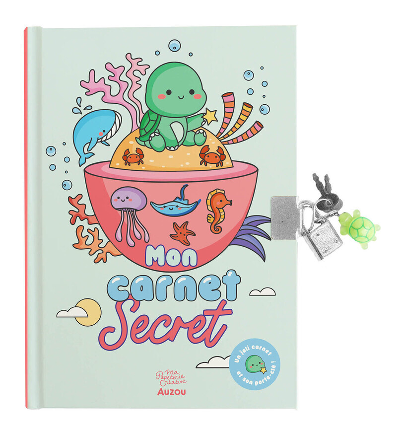 [9791039572668] Mon carnet secret - porte-clé tortue