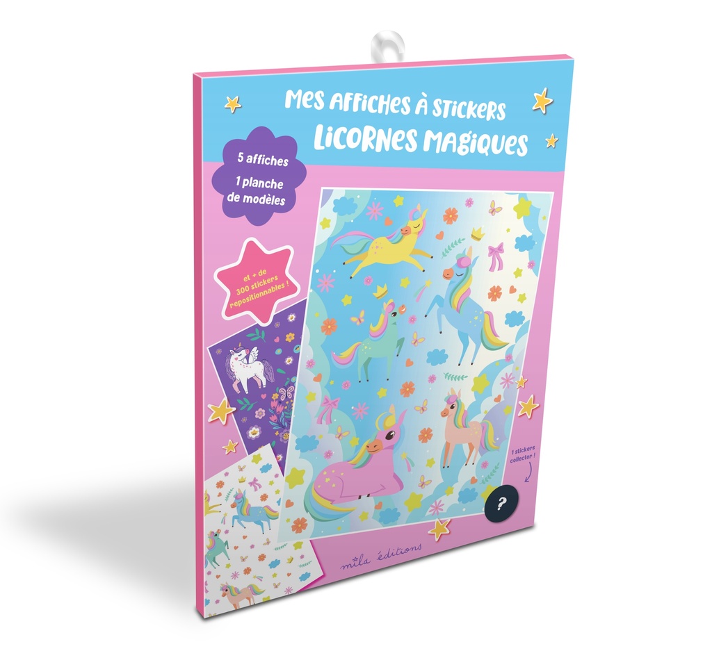 [9782378793661] Mes affiches à stickers - Licornes magiques