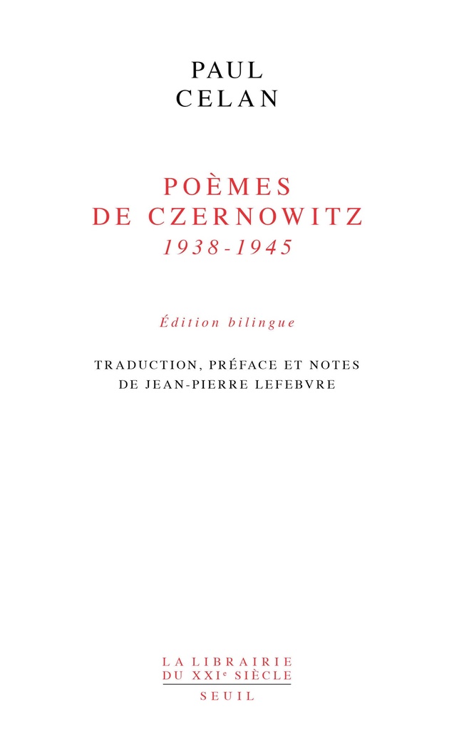 [9782021219951] Poèmes de Czernowitz (1938-1945)
