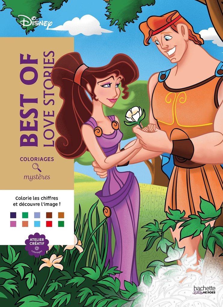 [9782017356370] Coloriages Mystères Disney - Best of Love Stories