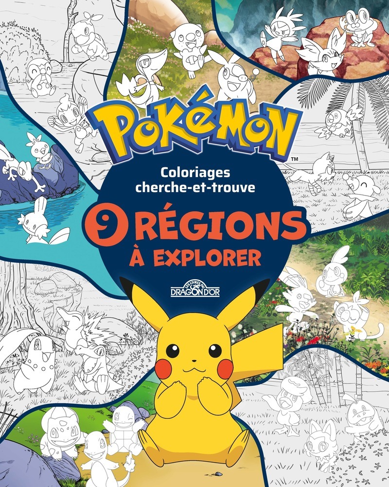 [9782821219045] Pokémon - Coloriages cherche-et-trouve 9 régions à explorer