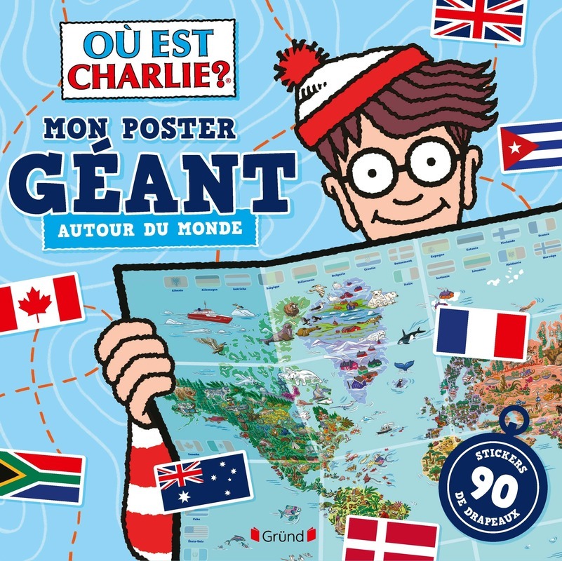 [9782324038709] Où est Charlie ? - Mon poster géant - Autour du monde