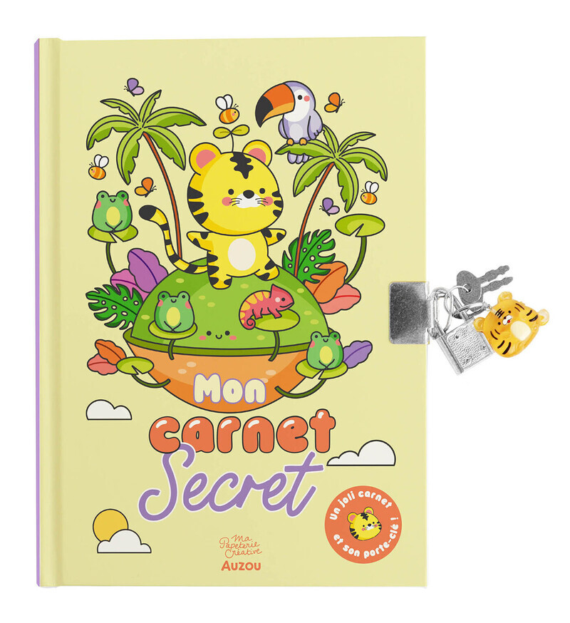 [9791039572651] Mon carnet secret - porte-clé tigre