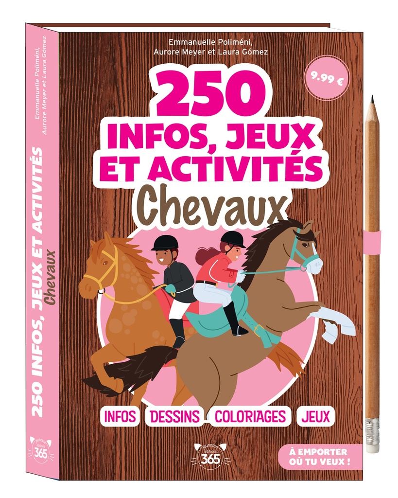 [9782383828037] 250 infos, jeux et activités - Chevaux