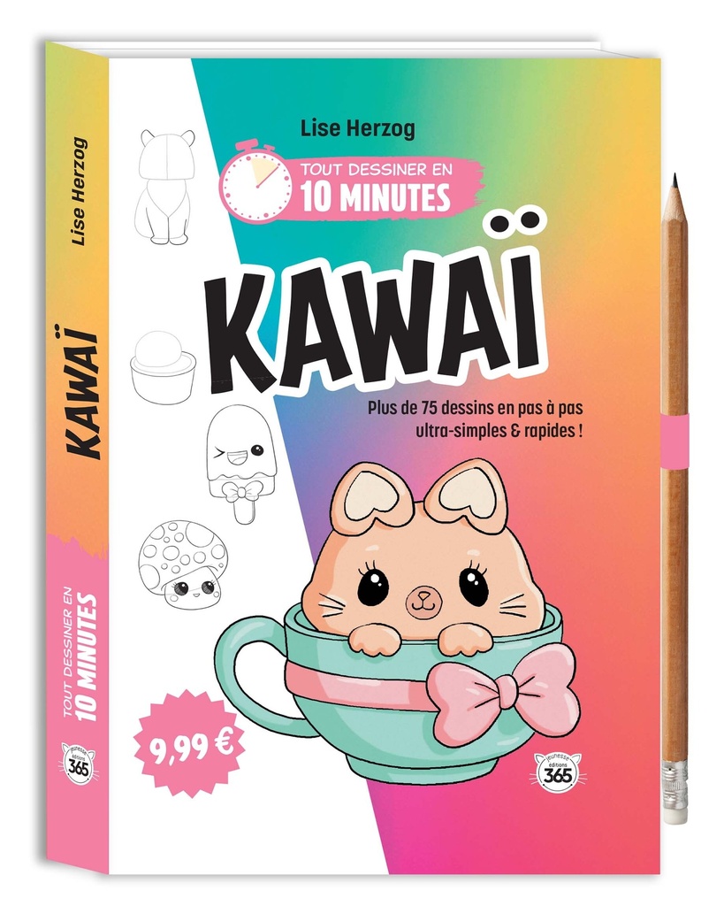 [9782383828112] Tout dessiner en 10 minutes - Kawaï