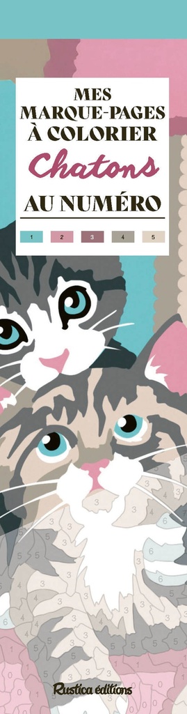 [9782815324656] Mes marque-pages à colorier au numéro : Chatons