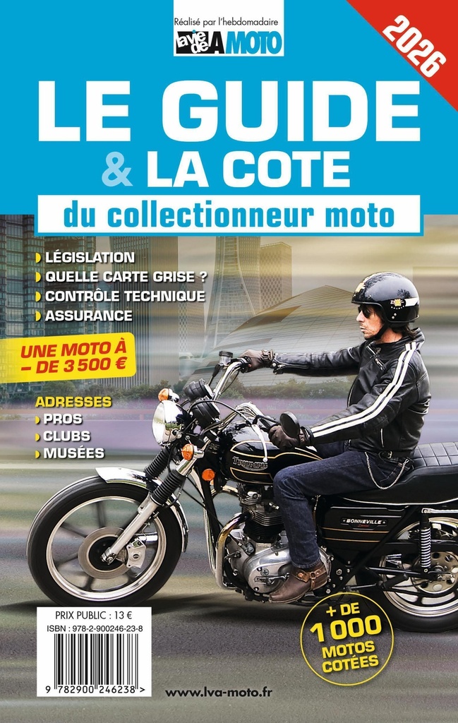[9782900246238] Le guide et la cote du collectionneur moto 2026