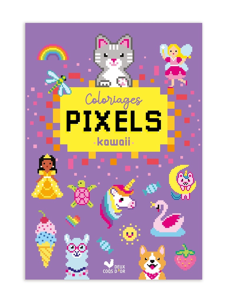 [9782017347385] Coloriages pixels kawaii