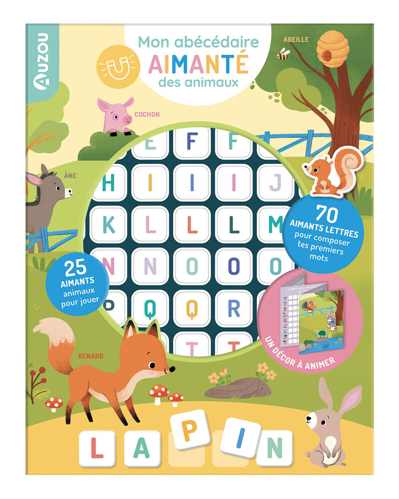 [9791039574846] Mon abécédaire aimanté des animaux