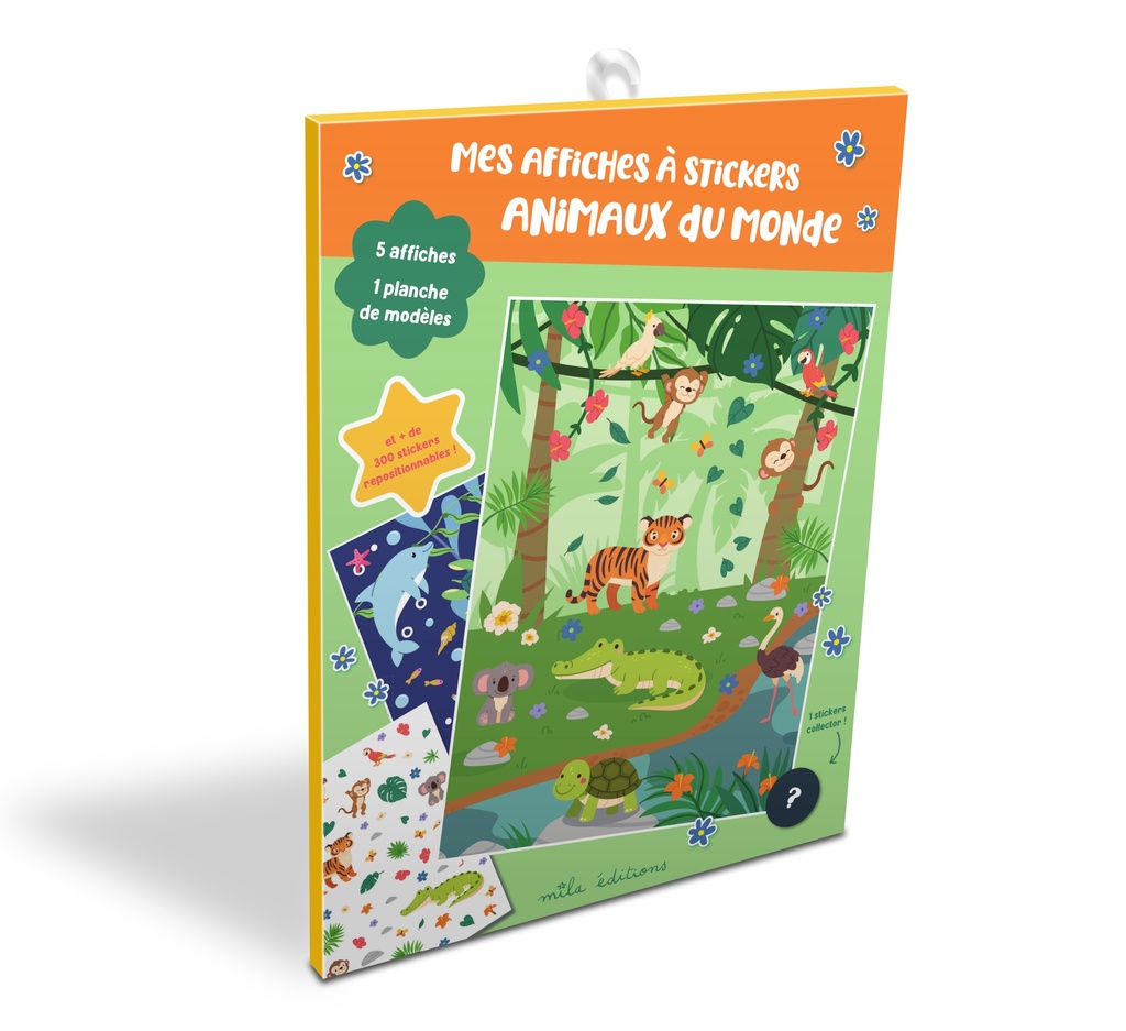 [9782378793678] Mes affiches à stickers - Animaux du monde