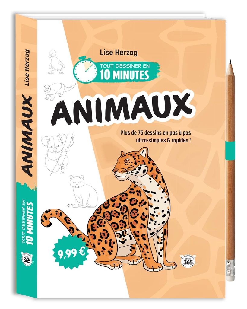 [9782383828174] Tout dessiner en 10 minutes - Animaux