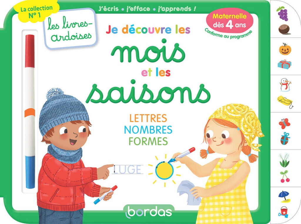 [9782047409244] Les livres-ardoises - Je découvre les mois et les saisons
