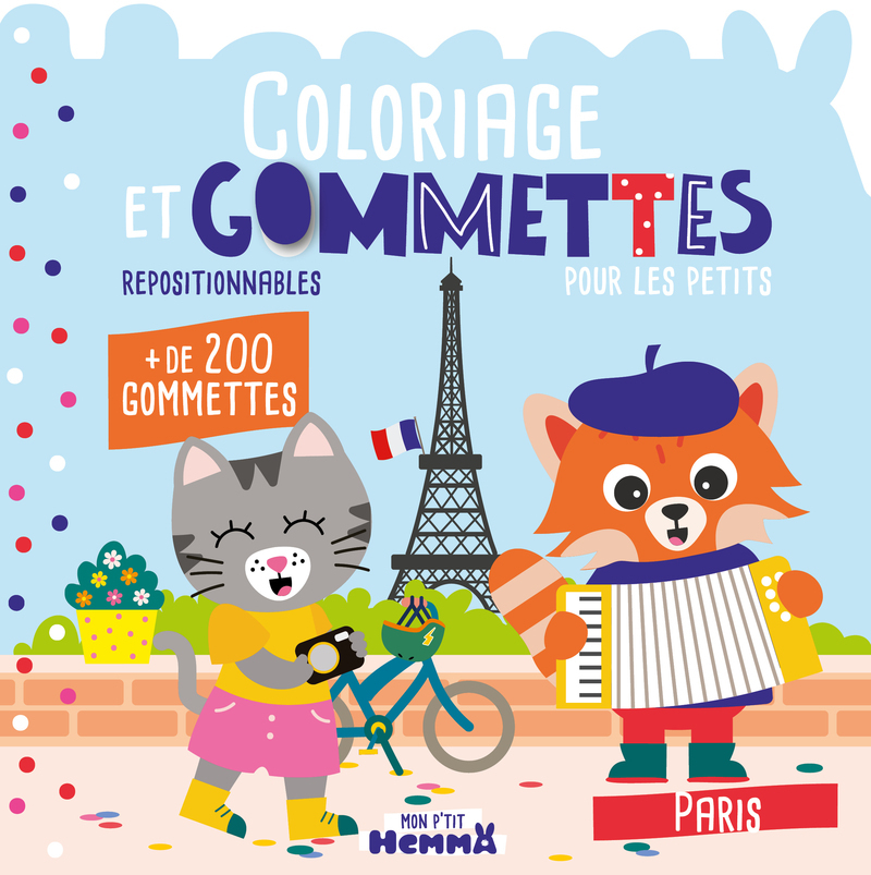[9782508062919] Mon P'tit Hemma - Coloriage et gommettes pour les petits - Paris - + de 200 gommettes repositionnables