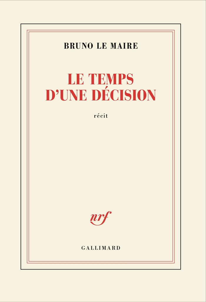 [9782073071972] Le temps d'une décision