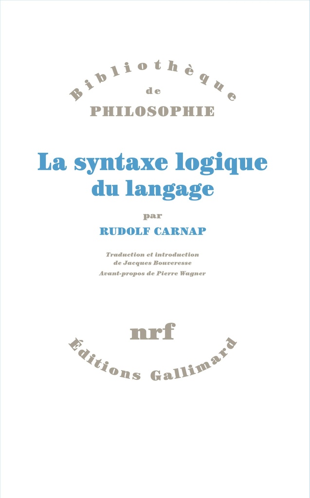 [9782070772421] La syntaxe logique du langage